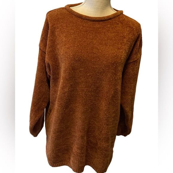 Huntington Ridge Orange Chunky Sweater Medium - Picture 5 of 7